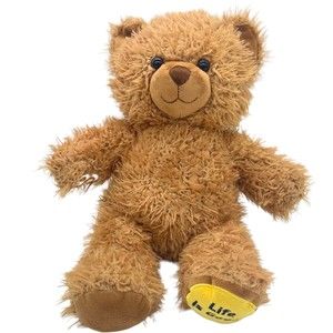 Build A Bear Workshop Life Is Good Plush Teddy Doll Brown Logo Inspirational Toy